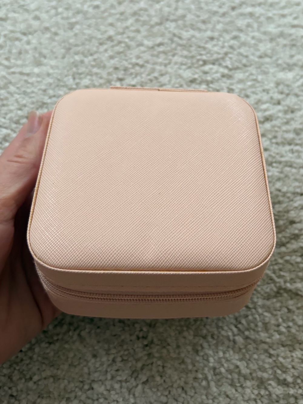 Compact Pink Jewelry Travel Case